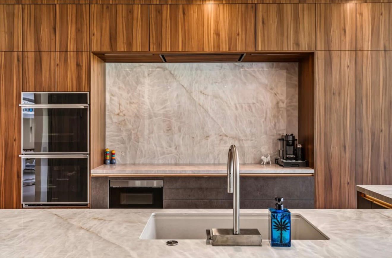 Kitchen island view