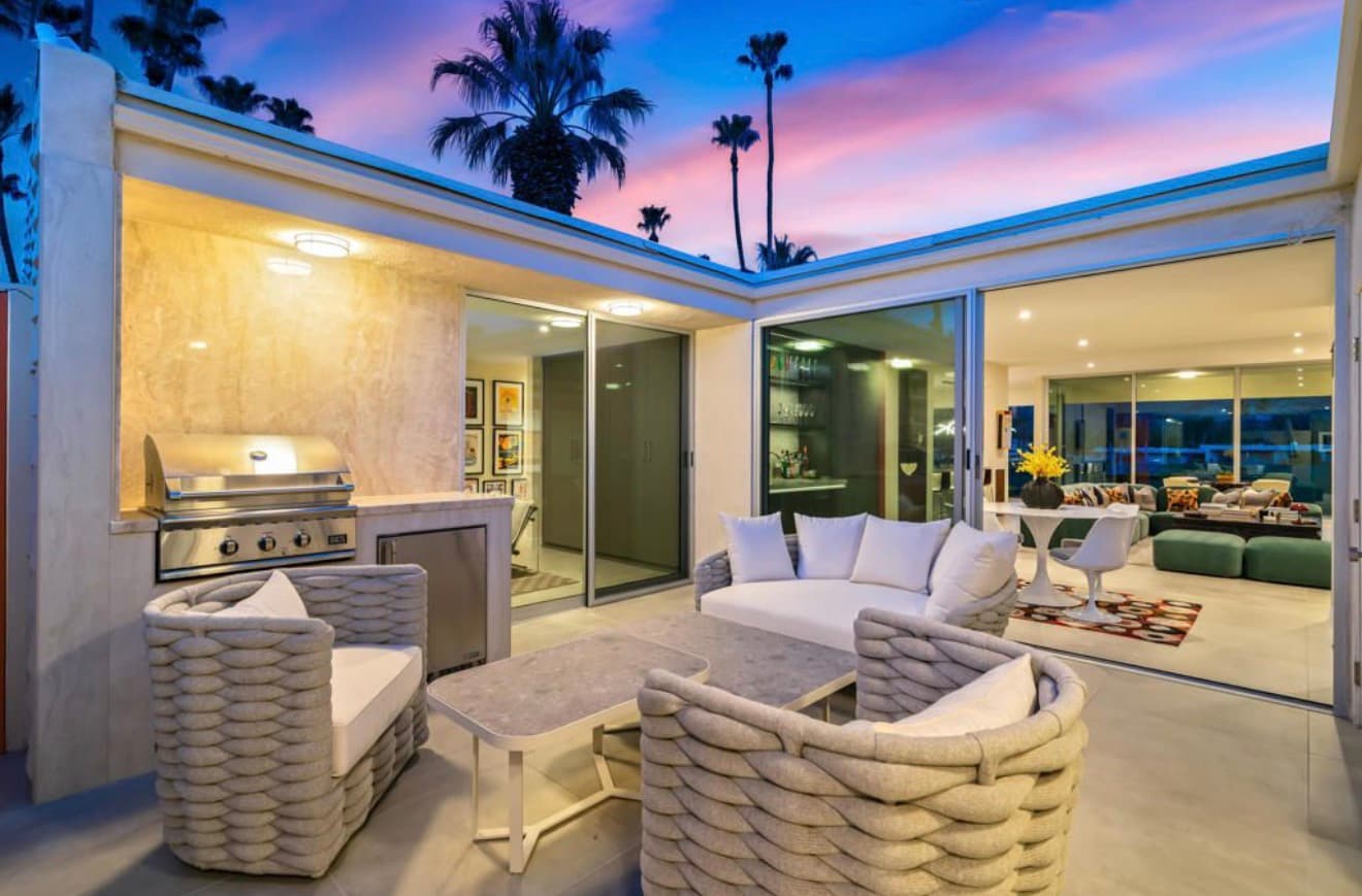 renovated outdoor area