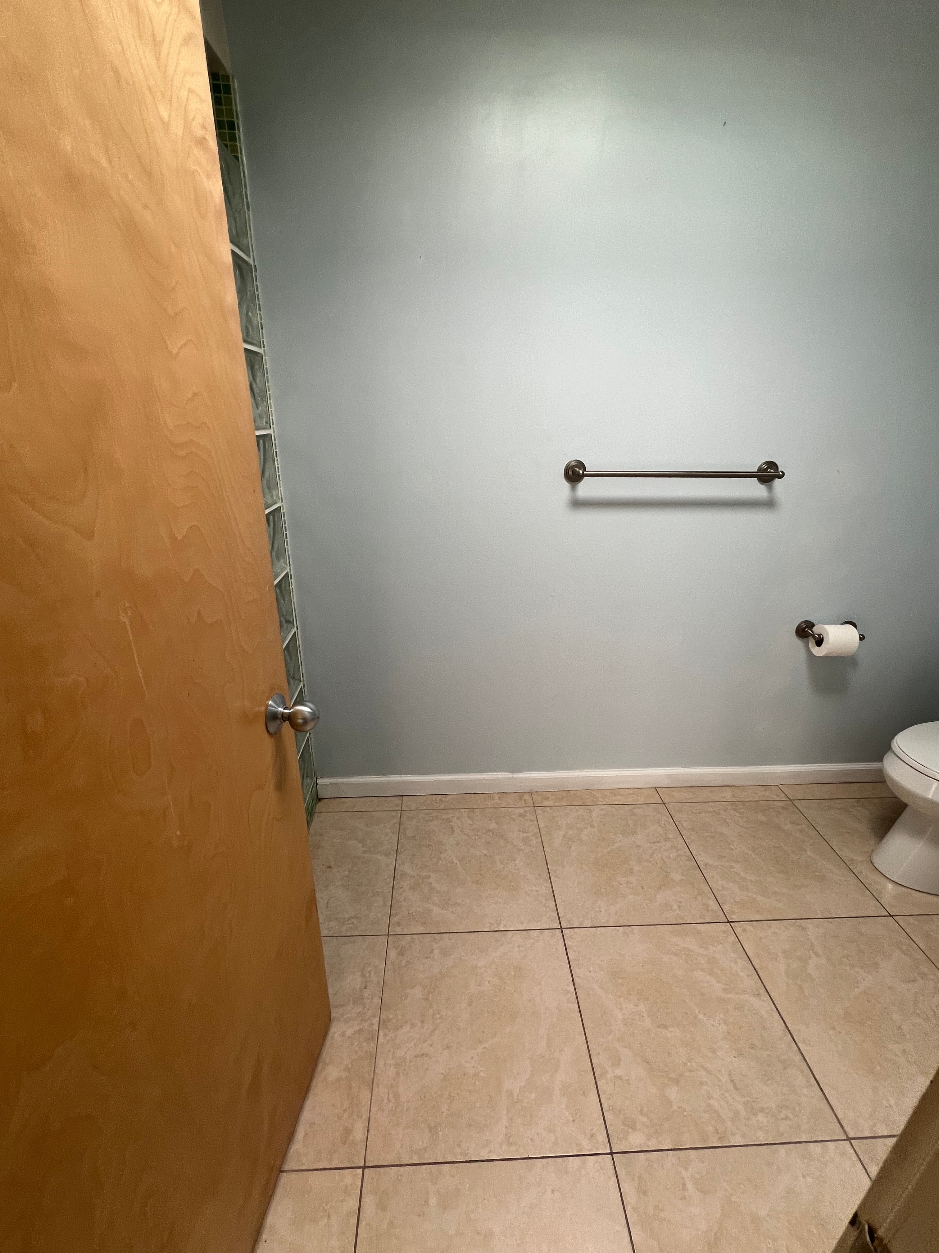 before bathroom